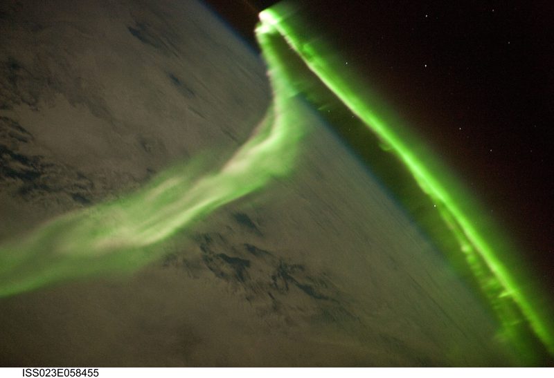 Aurora Australis observed from the ISS