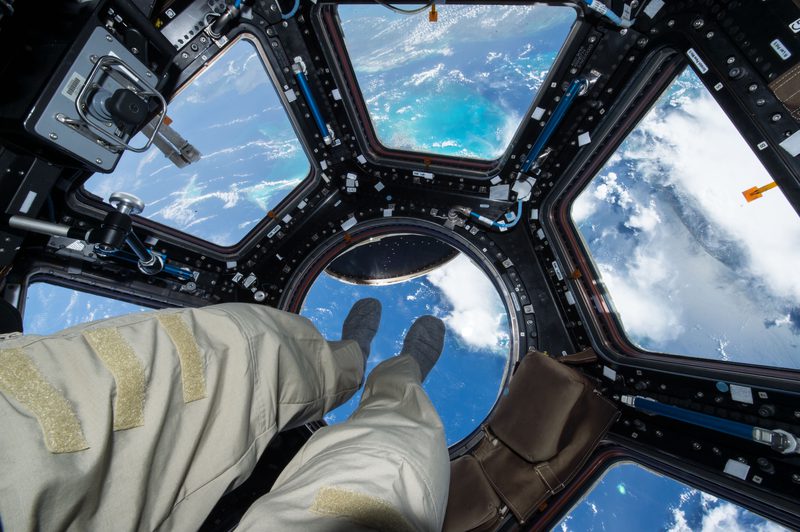 View through the cupola during ISS Expedition 44